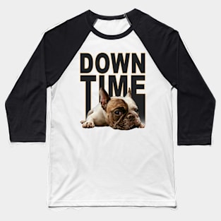 Relaxing Bulldog Baseball T-Shirt